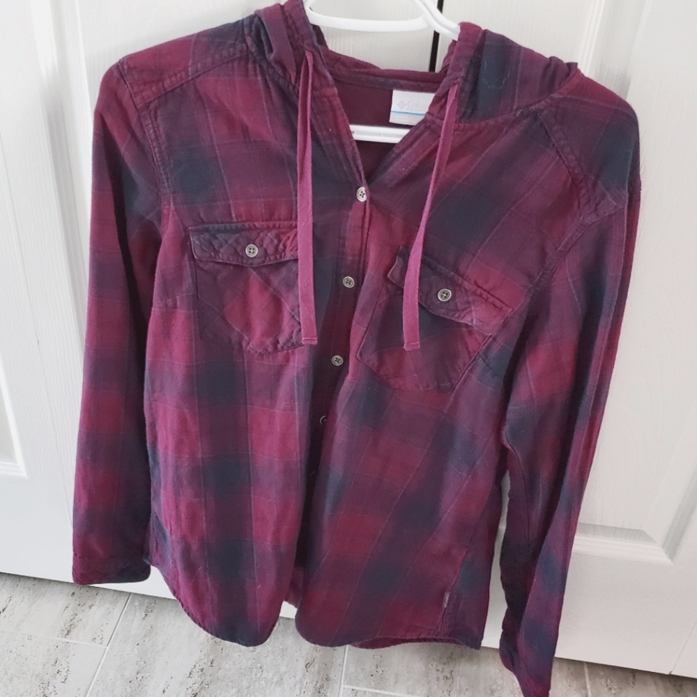 Columbia plaid botton shirt